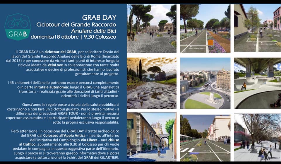 GRAB DAY/APPIA DAY - In bici per il GRAB e per ROMA