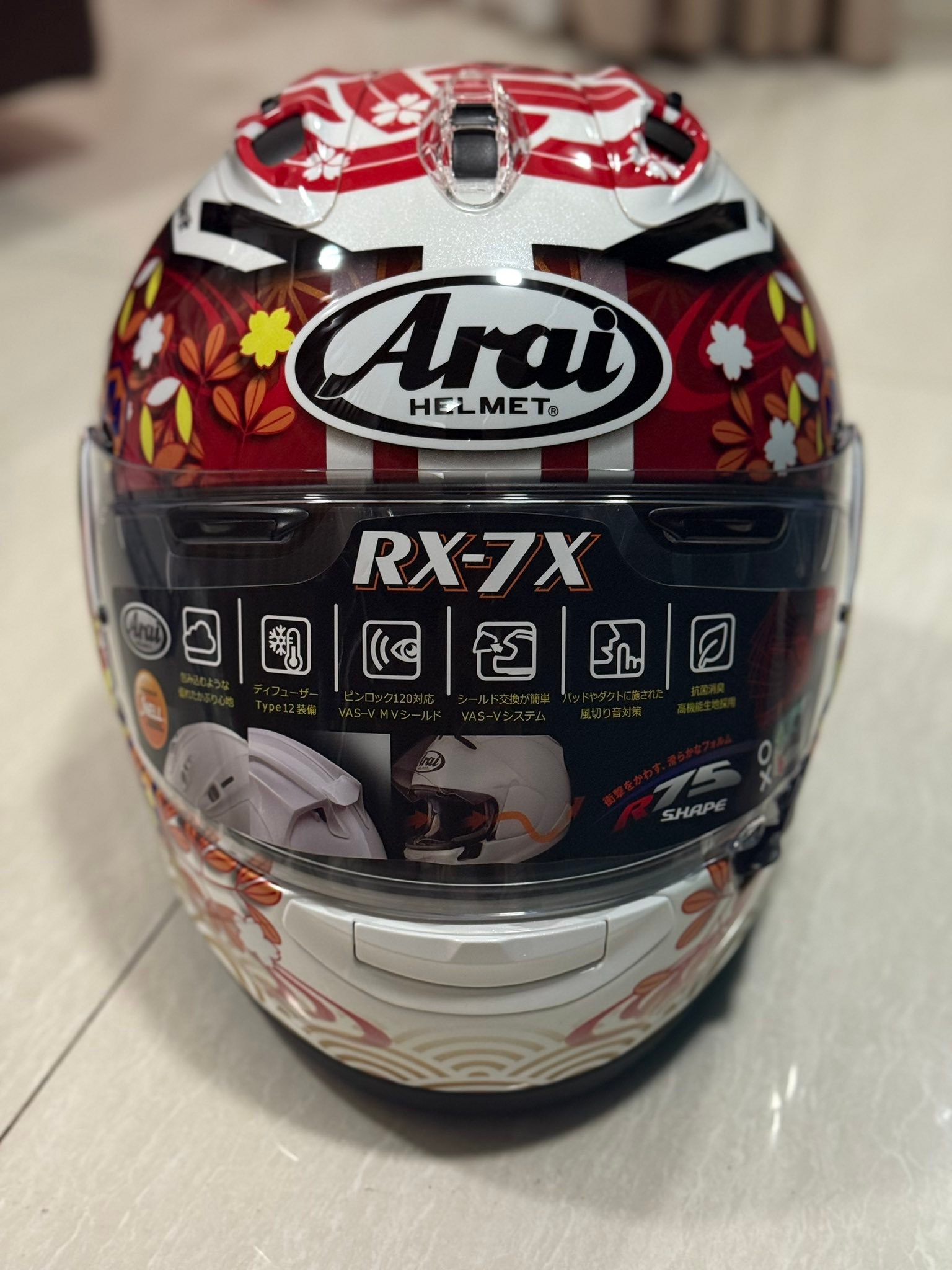 Arai RX7X Nakagami GP3 XL helmet for sale