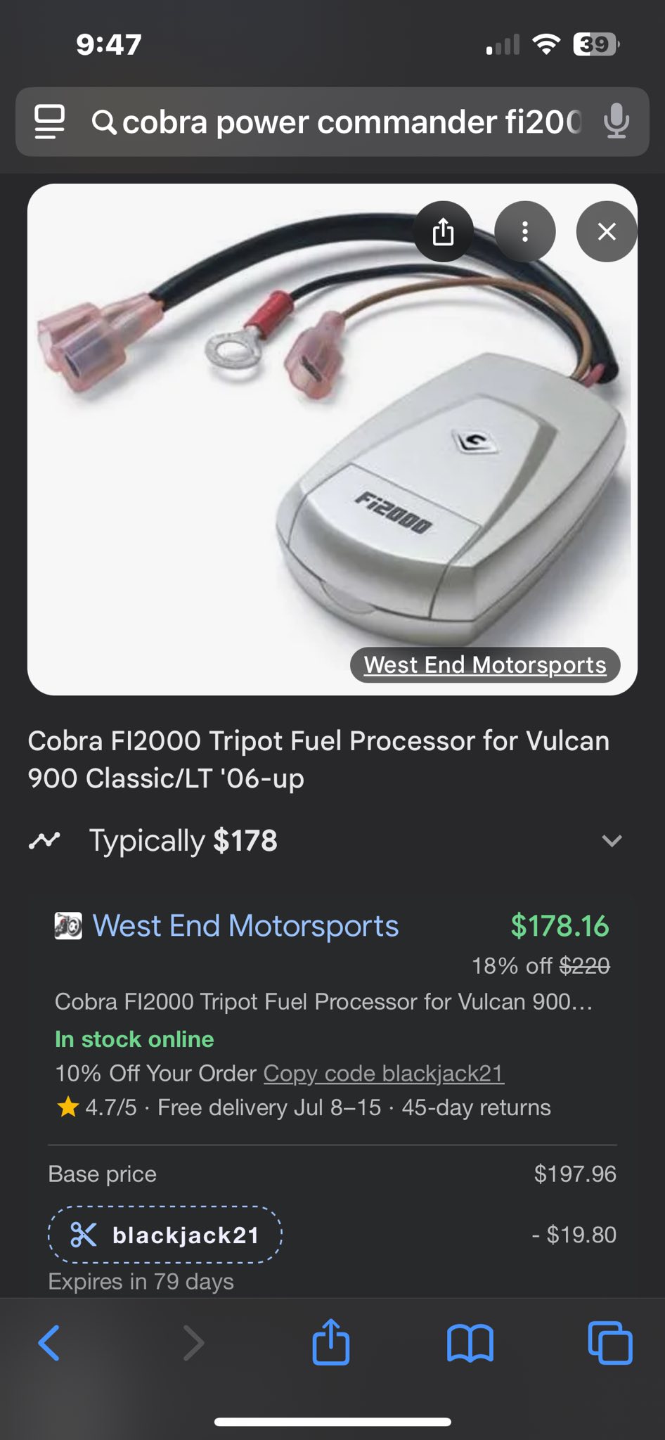 What is the difference between Cobra Power Commander and FI2000