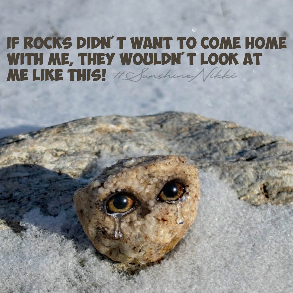 I don't collect rocks... I... - Sunshine Nikki (Nikki Barger) | Facebook