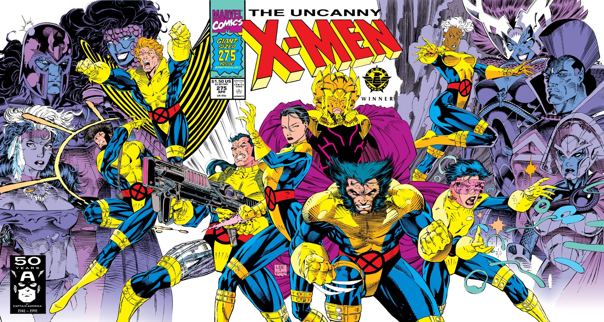 2nd print of Uncanny X-Men 275, with kickass triple gatefold cover