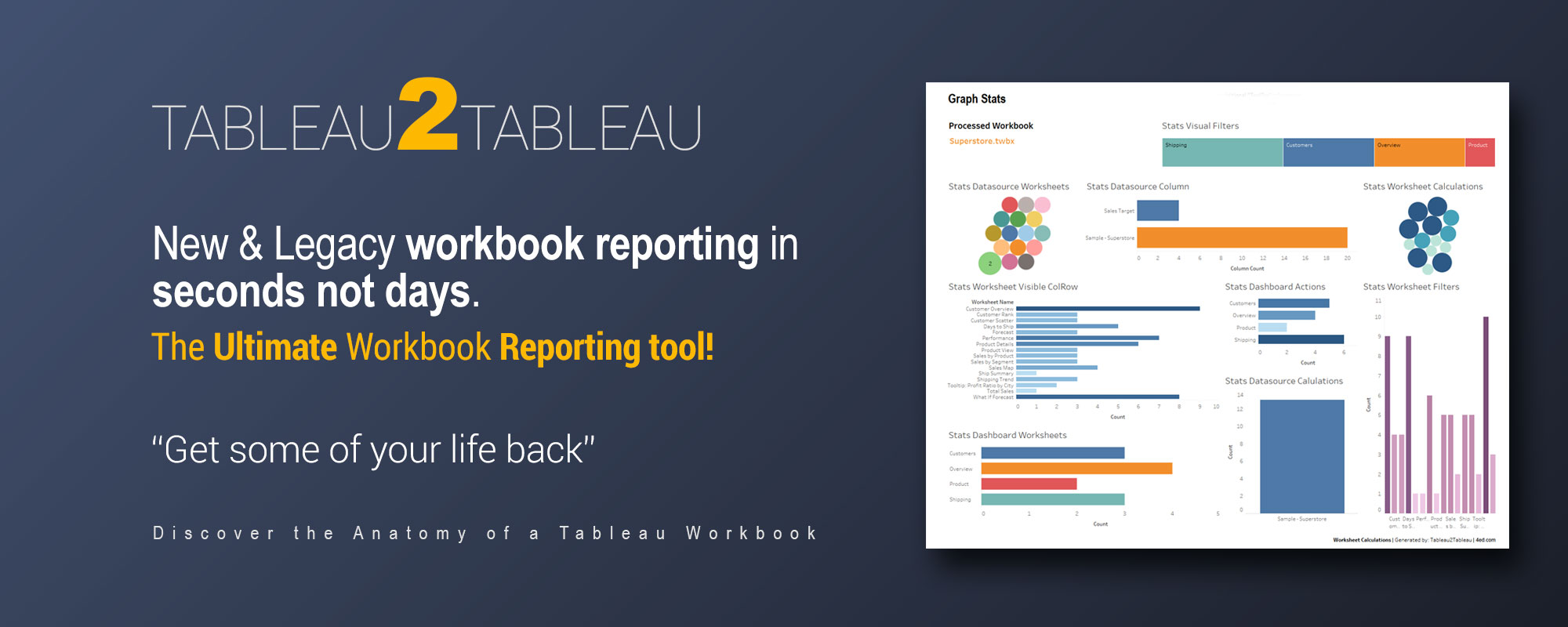 4ED - Tableau2Tableau, Documenting Tableau Workbooks, was never easier ...
