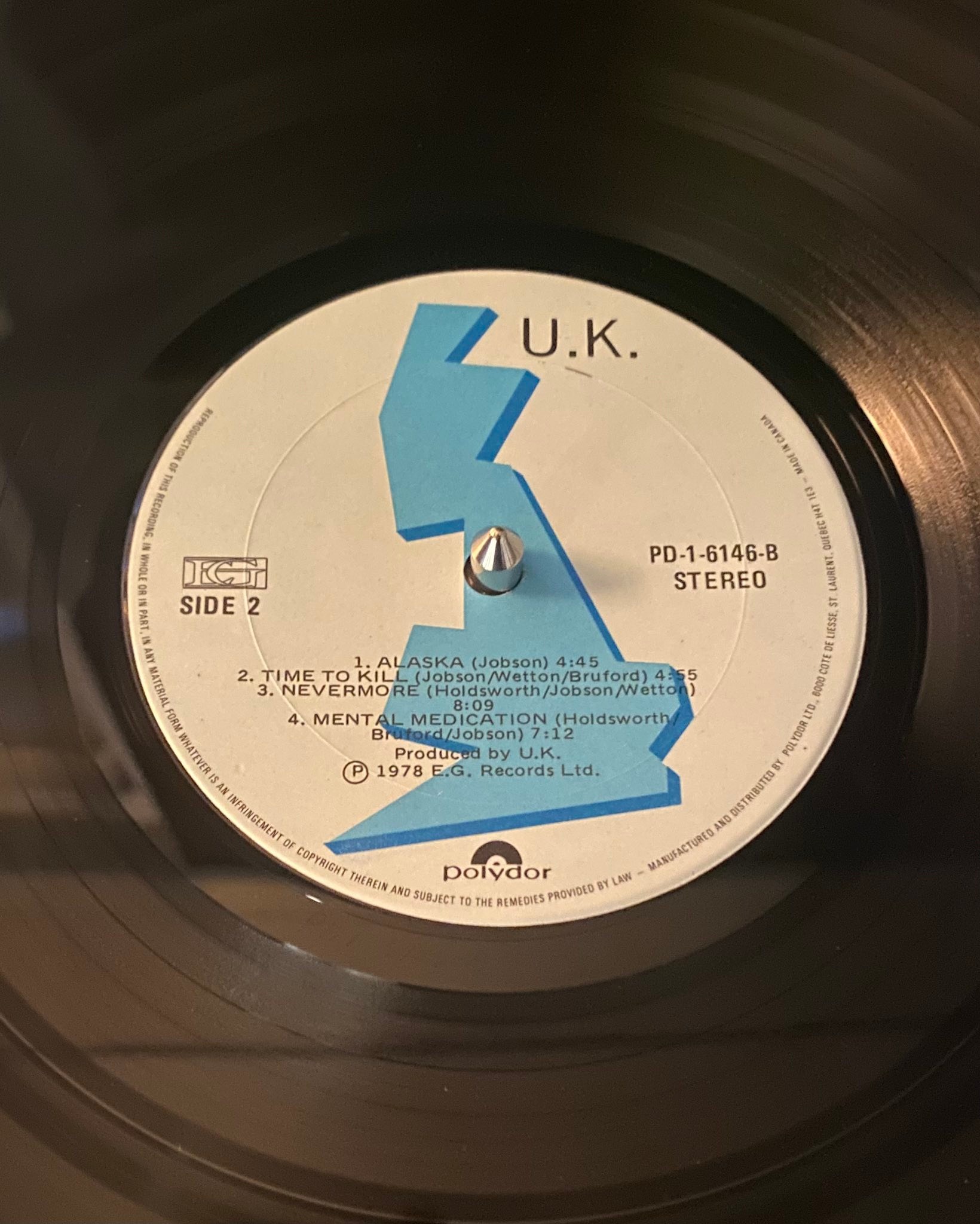 U.K.'s 1978 self-titled prog rock album