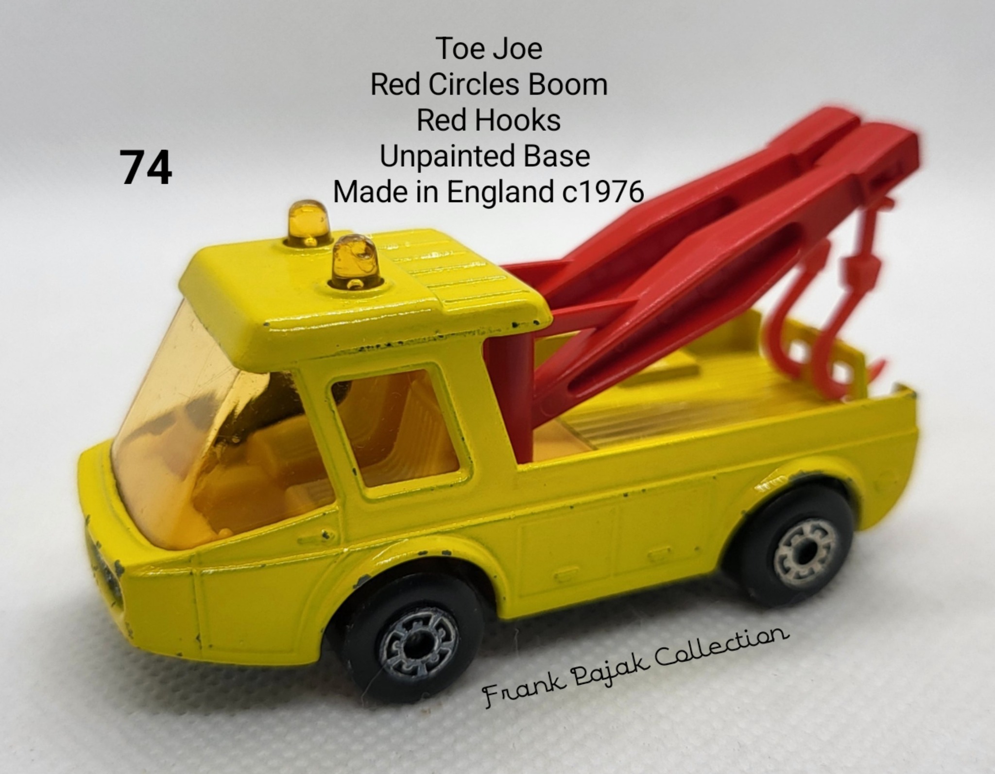 ミニカー Matchbox No. 74 Matchbox no. 74 toe joes details