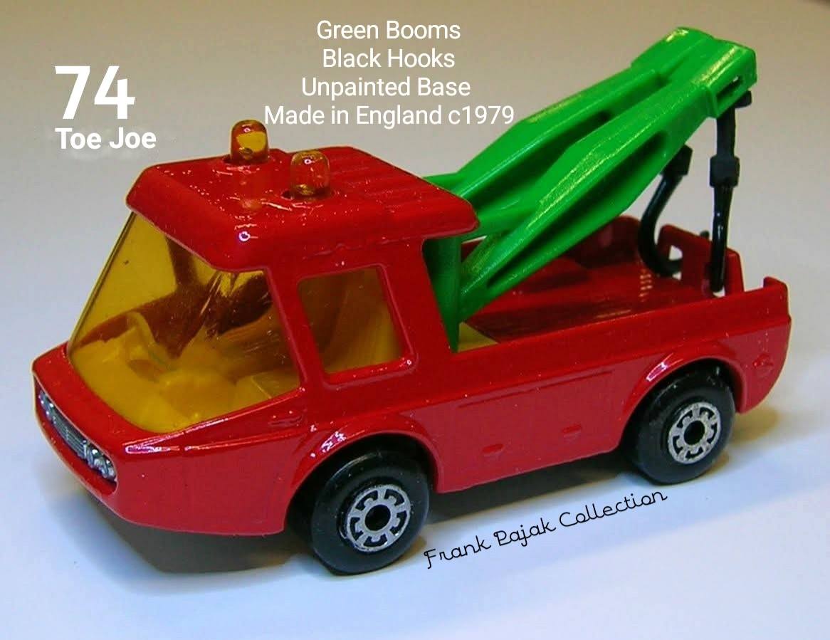 Matchbox no. 74 toe joes details