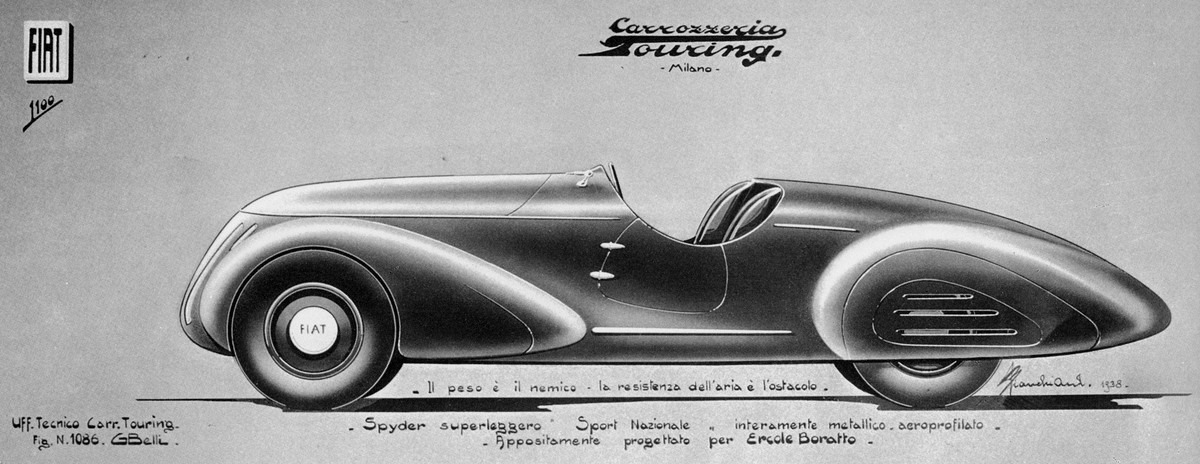 1938 Fiat 1500 Spider MM concept by Zagato