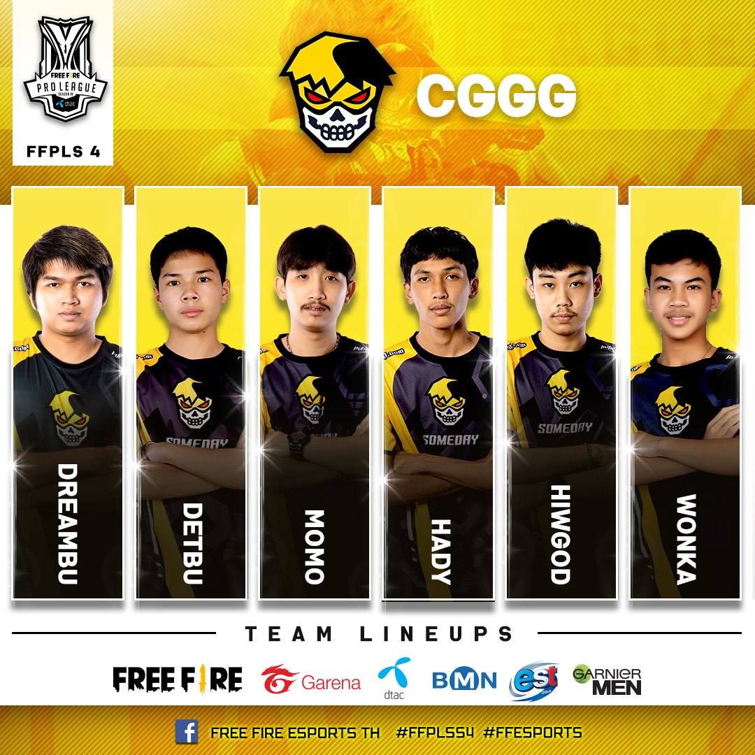 ️ เปิดตัวสมาชิกทีม CGGG DREAMBU... - Free Fire Esports TH | Facebook