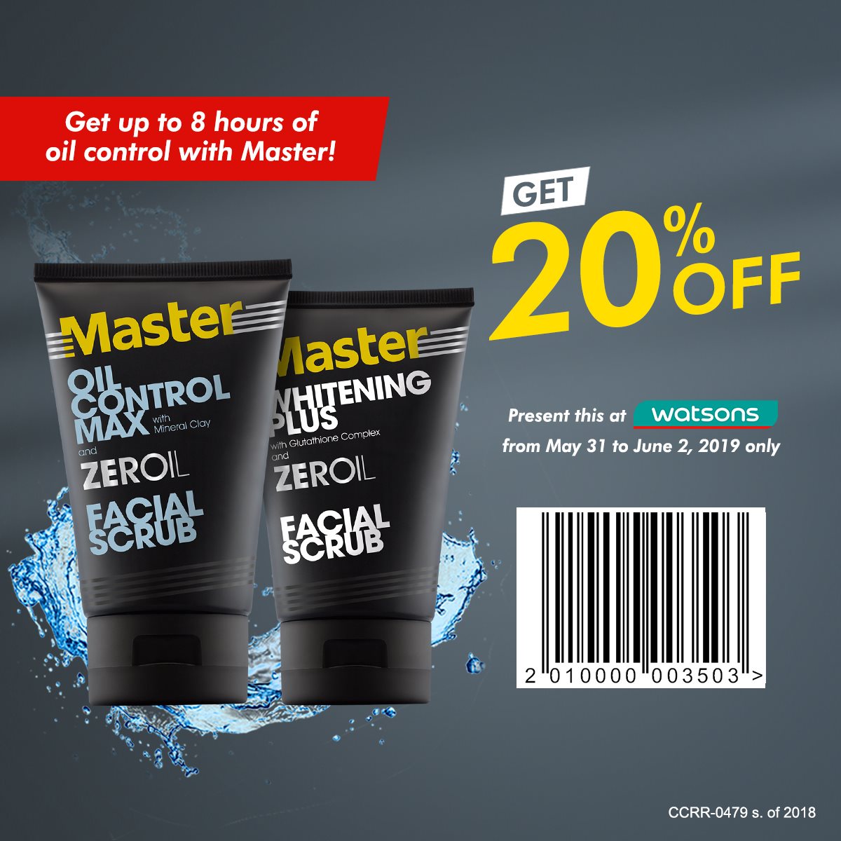 master facial cleanser with glutathione Whitening Plus 135mL master glutathione complex Brightening Plus