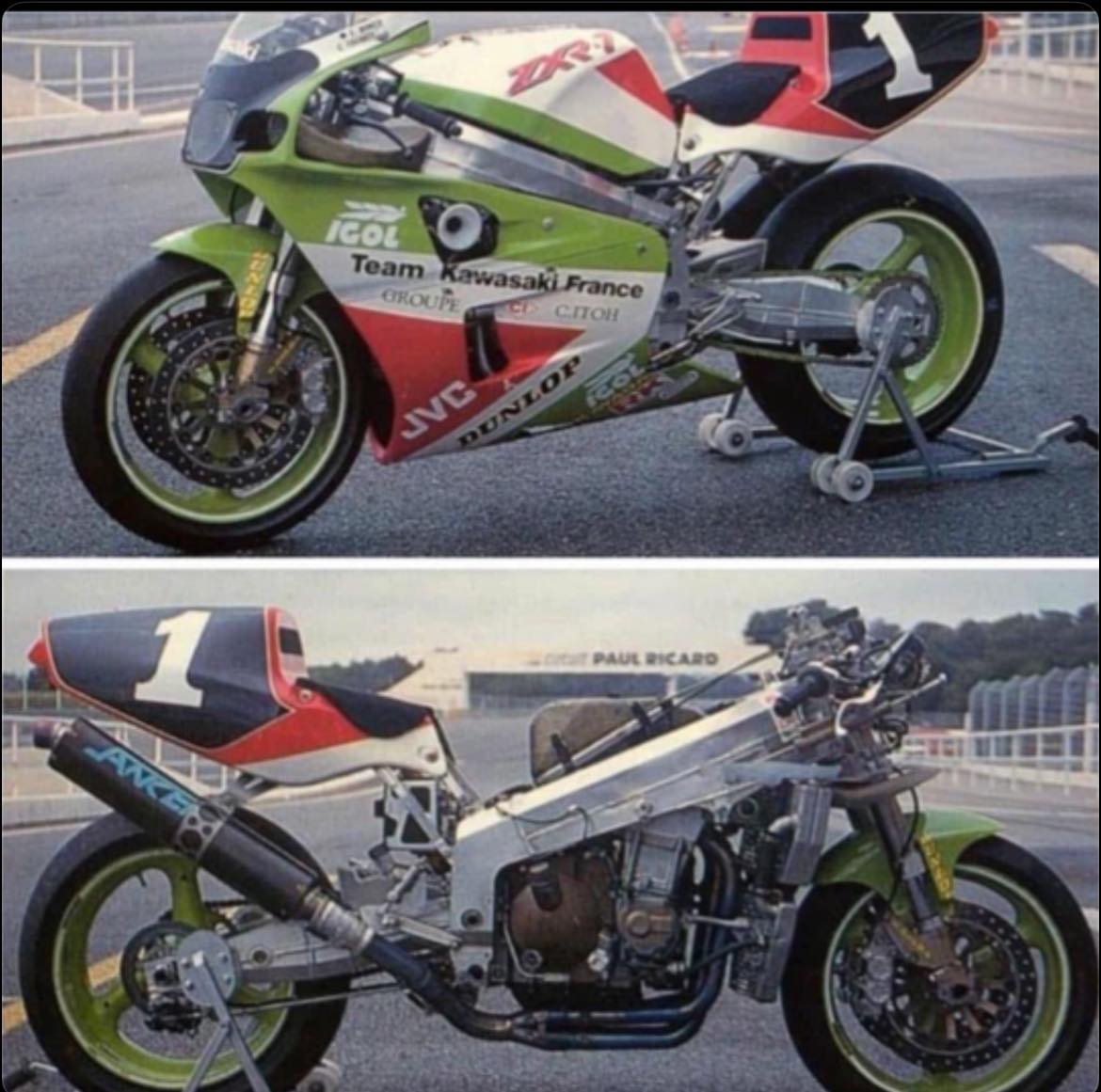 運動 NOM DE DIEU ! Team Shin-Etsu Kawasaki ZXR-7 1989 8h Suzuka
