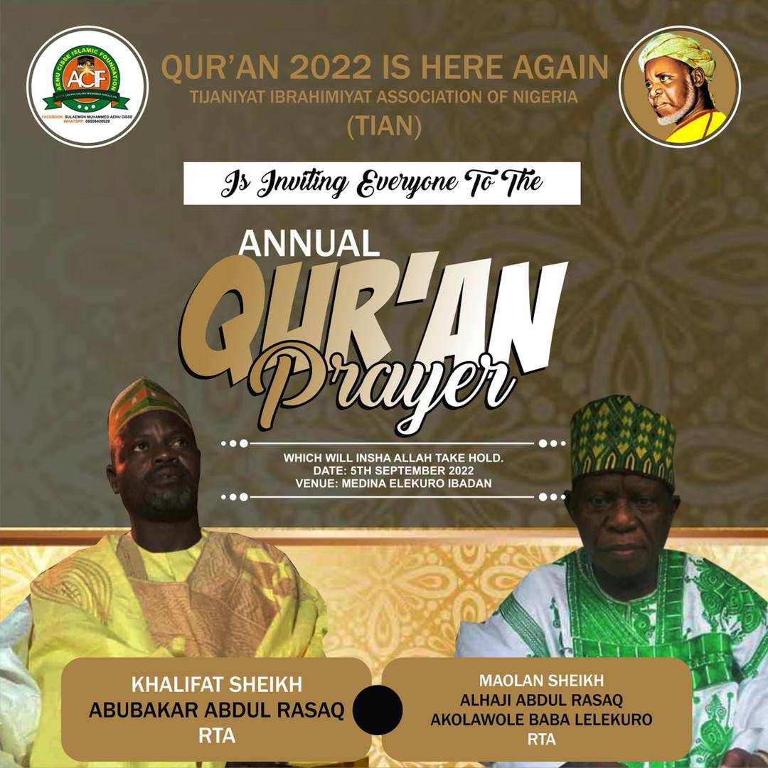 The True Lovers of Sheikh Abdul Razaq Akolawole Elekuro Ibadan Rta