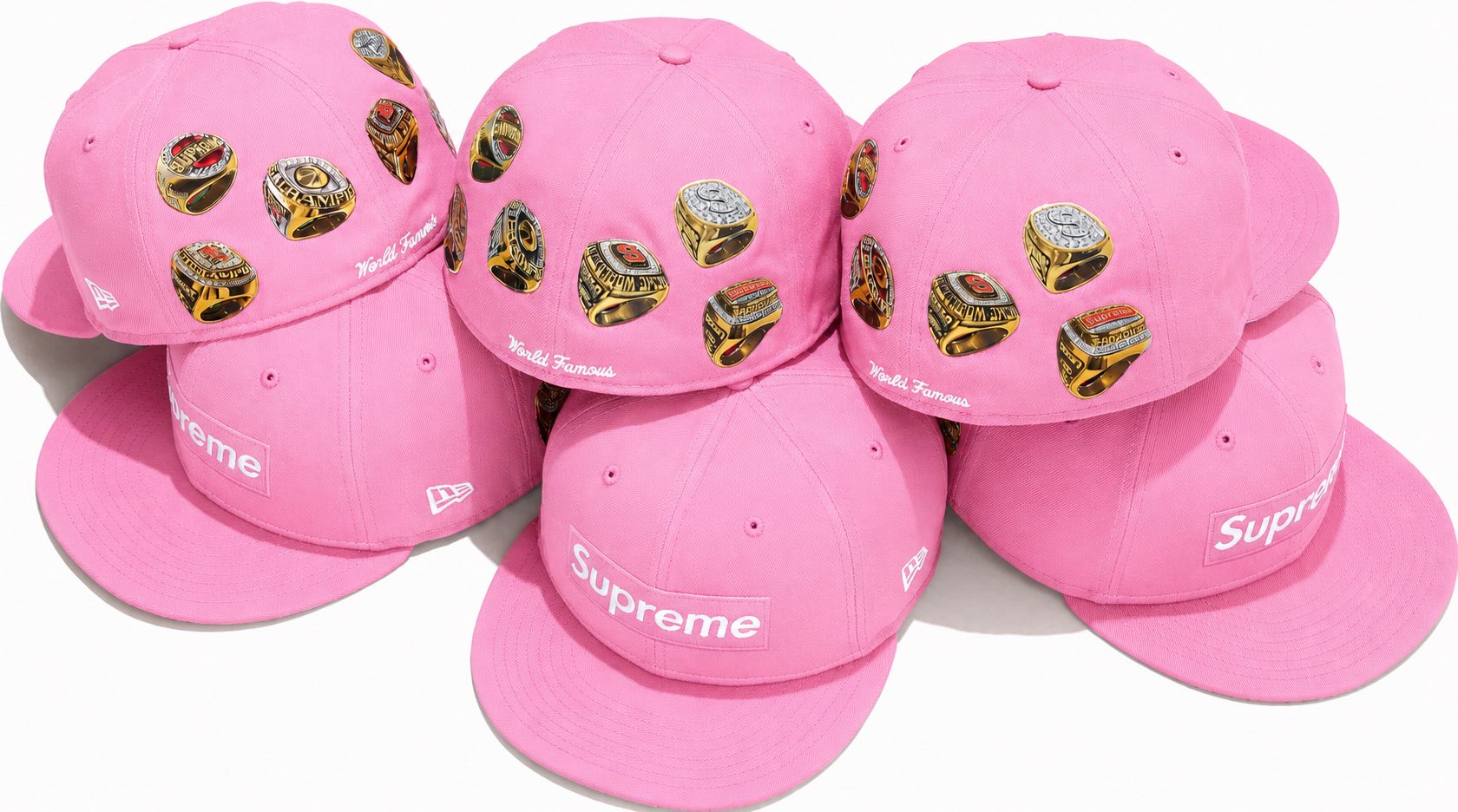 HOOKUP SUPREME BOX LOGO RINGS X NEW ERA FITTED PWEDE DP DITO PM LANG
