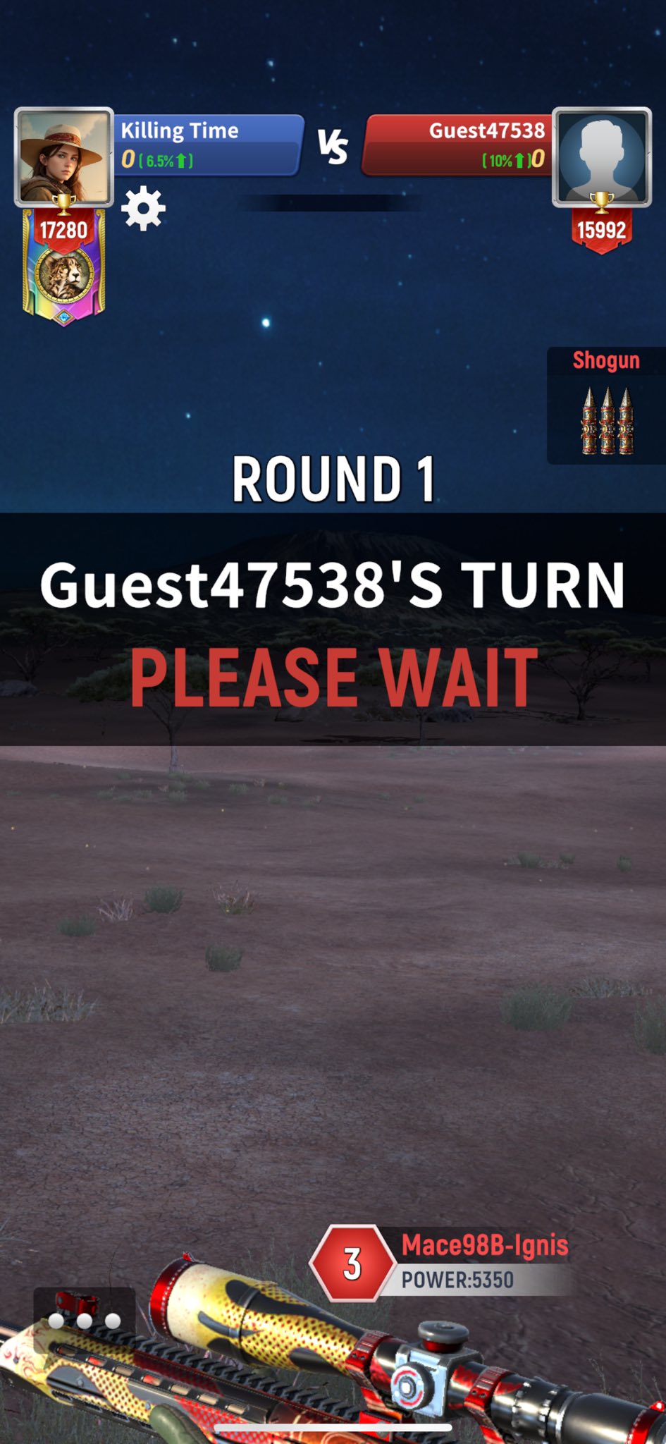 This was a fun game ! I gave it all I had but his gun was way more