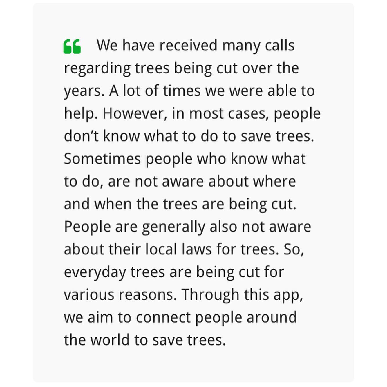 Save Trees App - Save Trees App added a new photo.