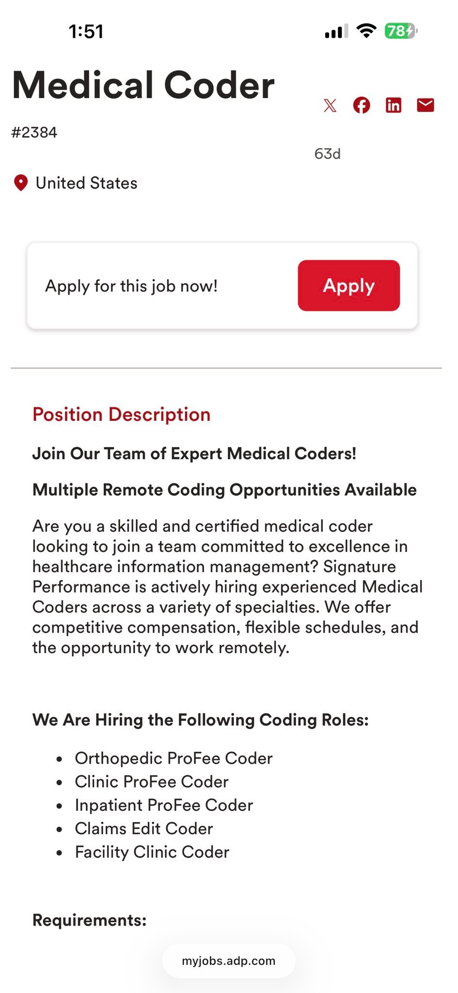 WFH LEGIT JOBS 👩🏾‍💻💞 | Signature Performance: Medical Coder | Facebook