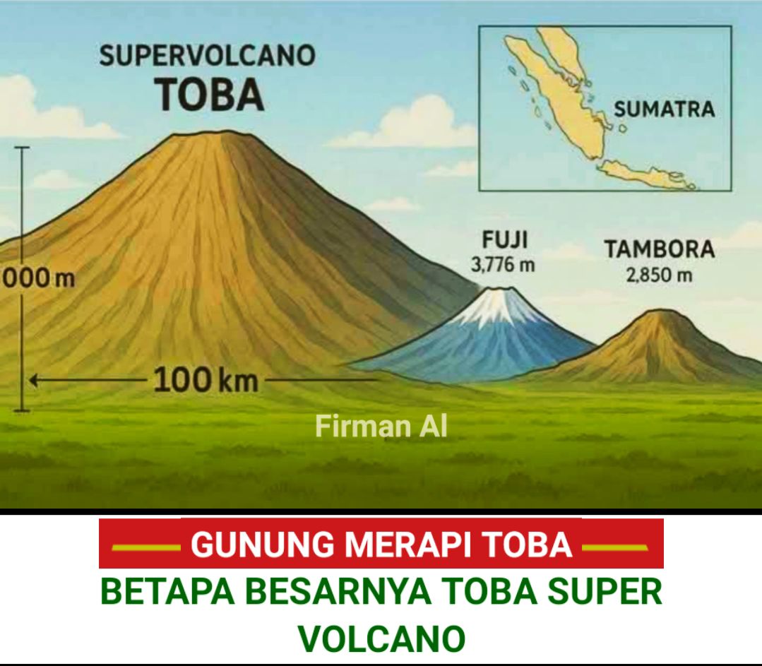 Firman - Gunung purba Toba yang sekarang menjadi Danau Toba di Sumatra ...