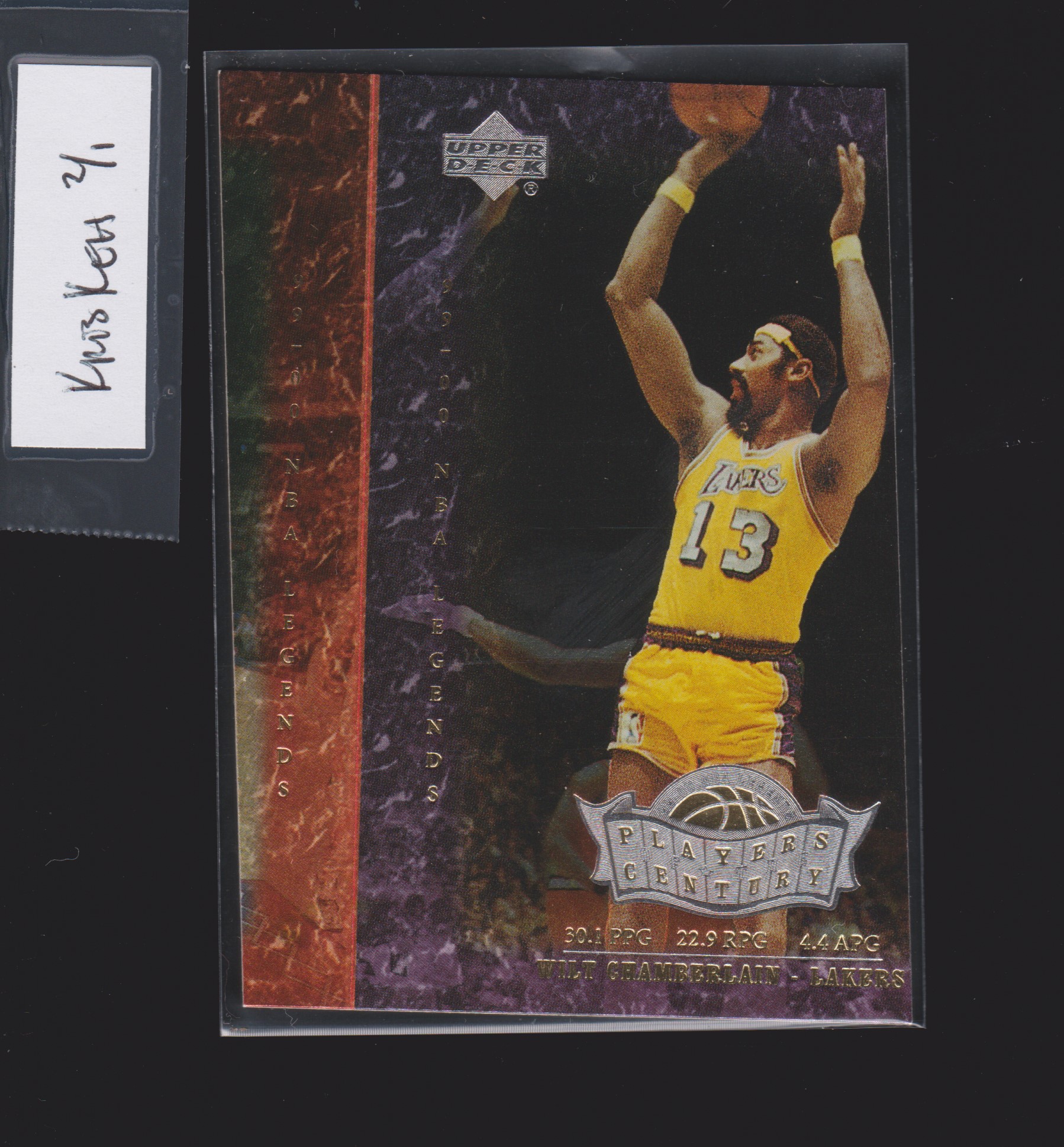 Wilt Chamberlain and Michael Jordan cards