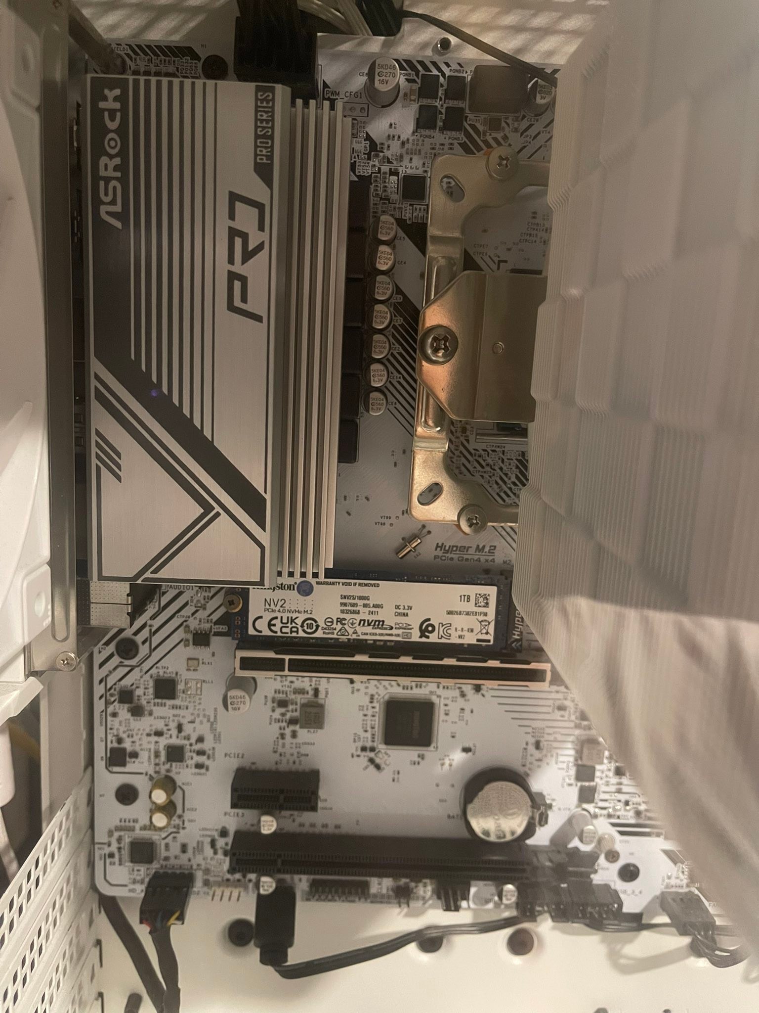 Custom PC build with Ryzen 7 5700x and AsRock B550M PRO-SE