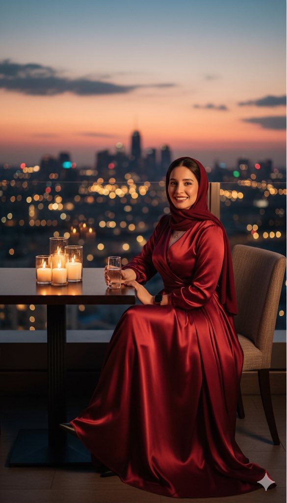 Samah - ️ ️ ️ Using my photo as reference, create a portrait of a ...