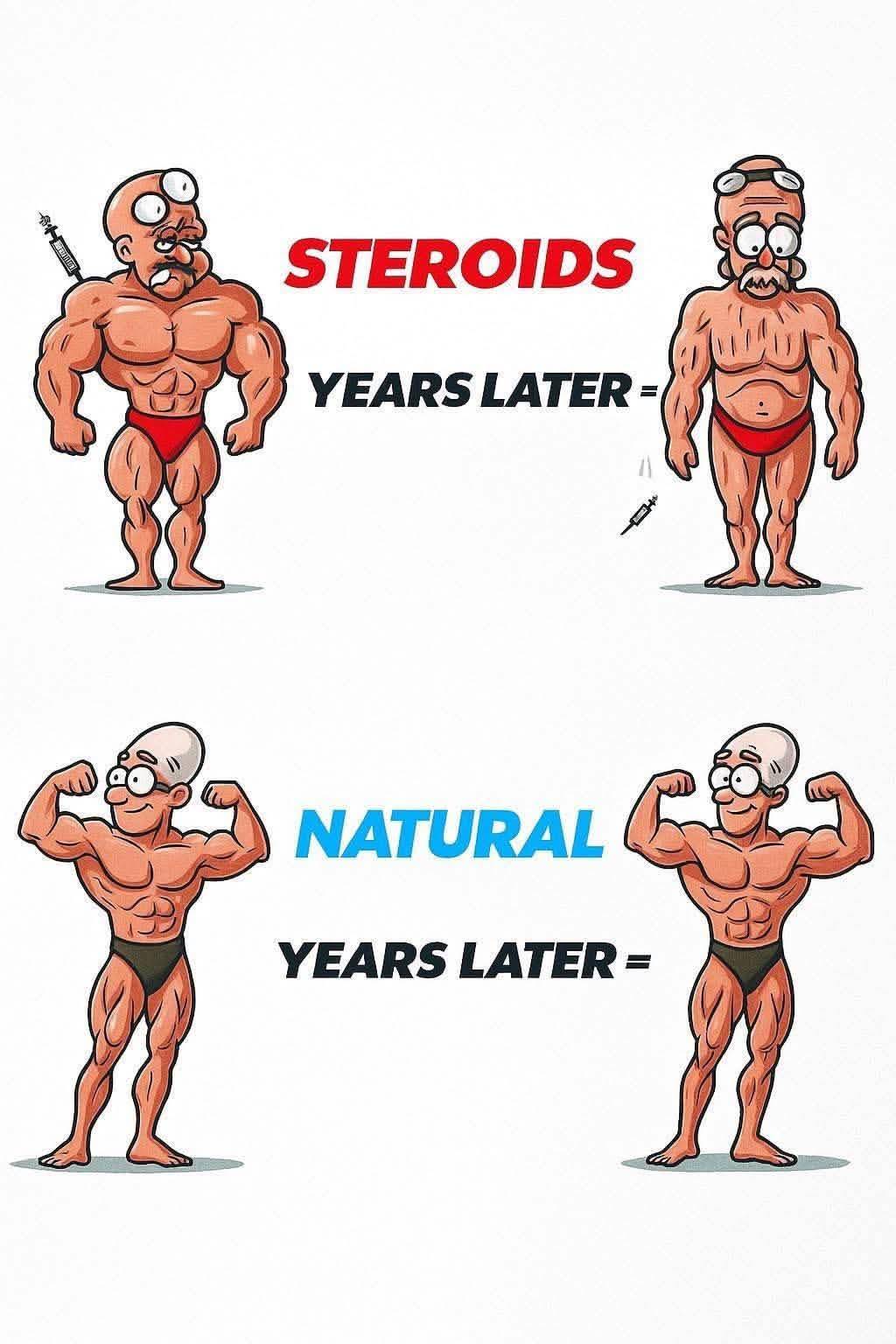 Quick gains💪 Lasting consequences‼️ Steroids may promise bigger muscles, but they can also lead to mood swings, addiction, and long-term health issues. #WellnessWednesday https://www.justthinktwice.gov/facts/watch-learn-about-steroids The United 