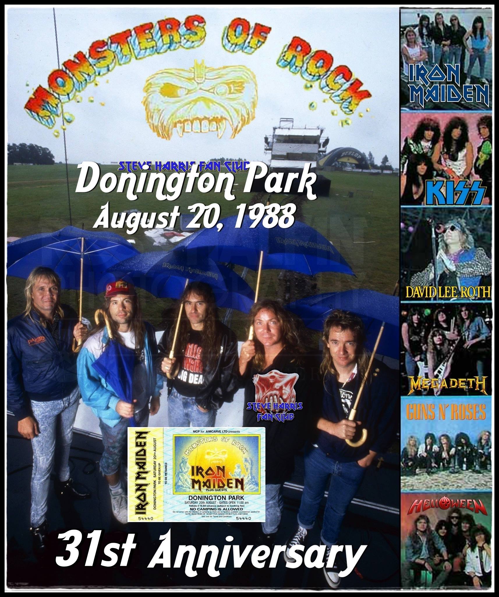 IronMaiden, KISS, David Lee Roth, MEGADETH, GunsNRoses and