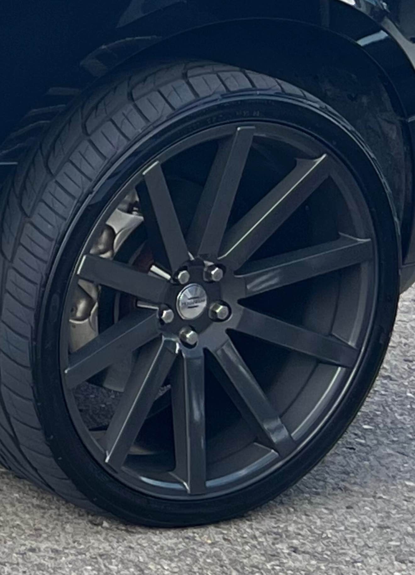Set of graphite Grey 24” rims and tires. - Car Wheels, Tires & Parts ...
