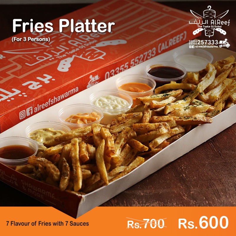 The Long Fries Platter! . . Al Reef... - Al Reef Shawarma | Facebook