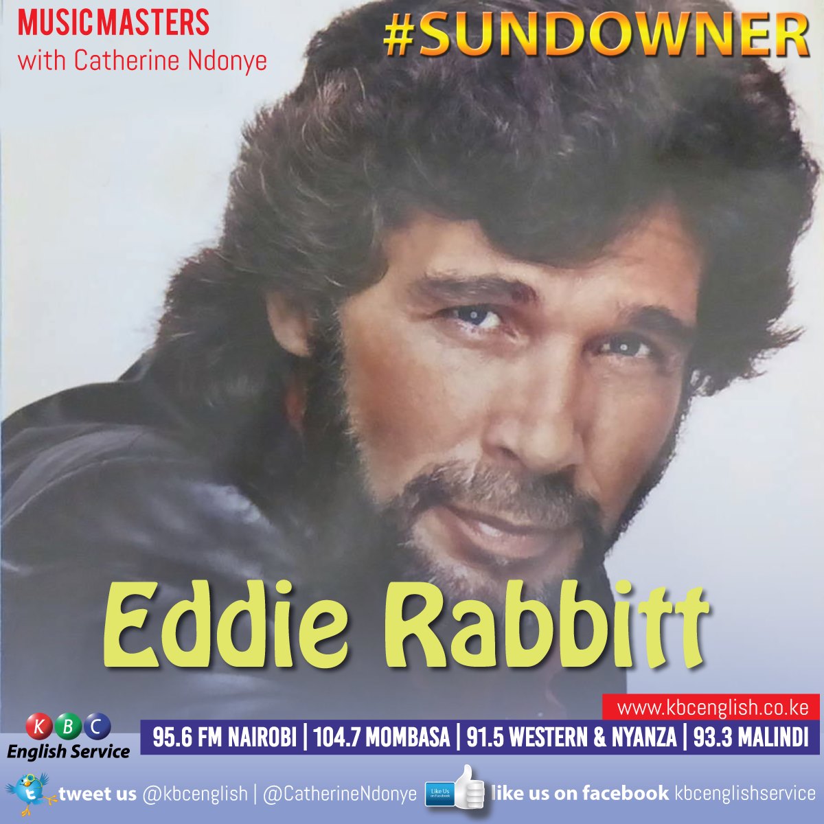 Eddie Rabbitt 直筆サイン入りコンサート・プログラム May 7, 1998 Eddie Rabbitt dies from lung cancer at Baptist
