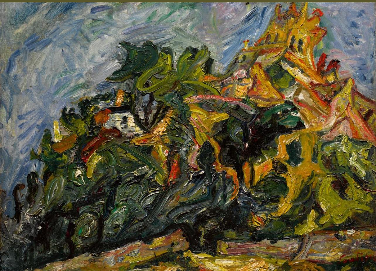 Chaim Soutine - View of Céret , 1922