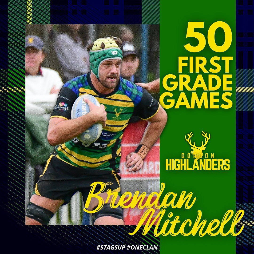 MITCHELL CLOCKS 50 IN... - Gordon Rugby - The Highlanders | Facebook