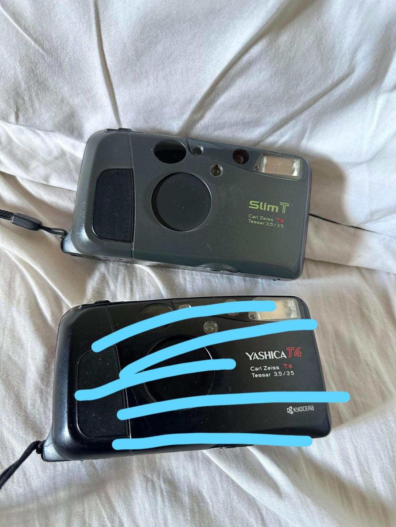 Kyocera Slim T コンパクトフィルムカメラ Slim T Carl Zeiss T