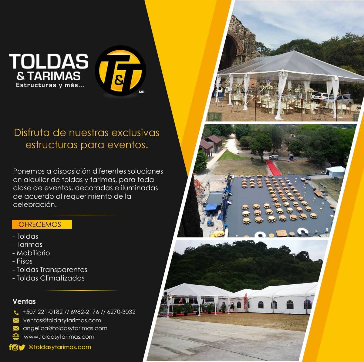Toldas y Tarimas - UN BUEN EVENTO COMIENZA CON EL MEJOR ALQUILER DE ...