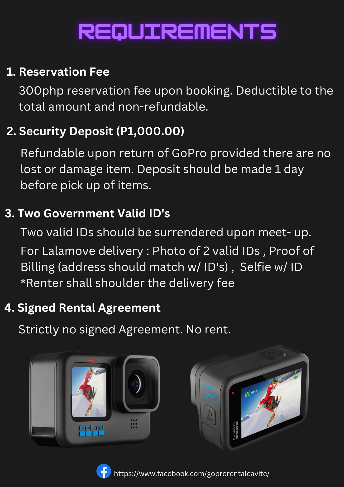 GoPro Rental-Cavite