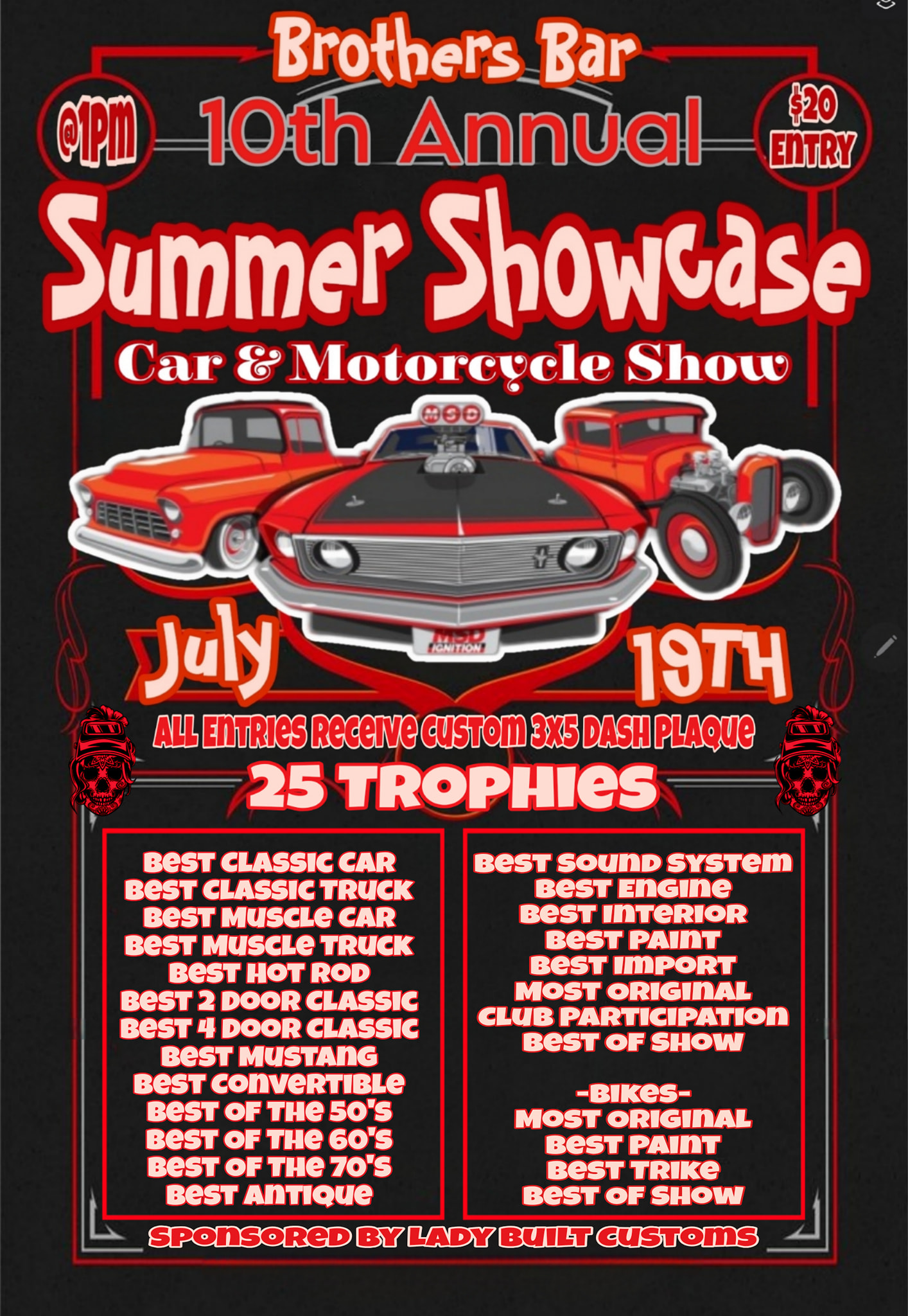 10th annual summer car and motorcycle show in Springdale, WA