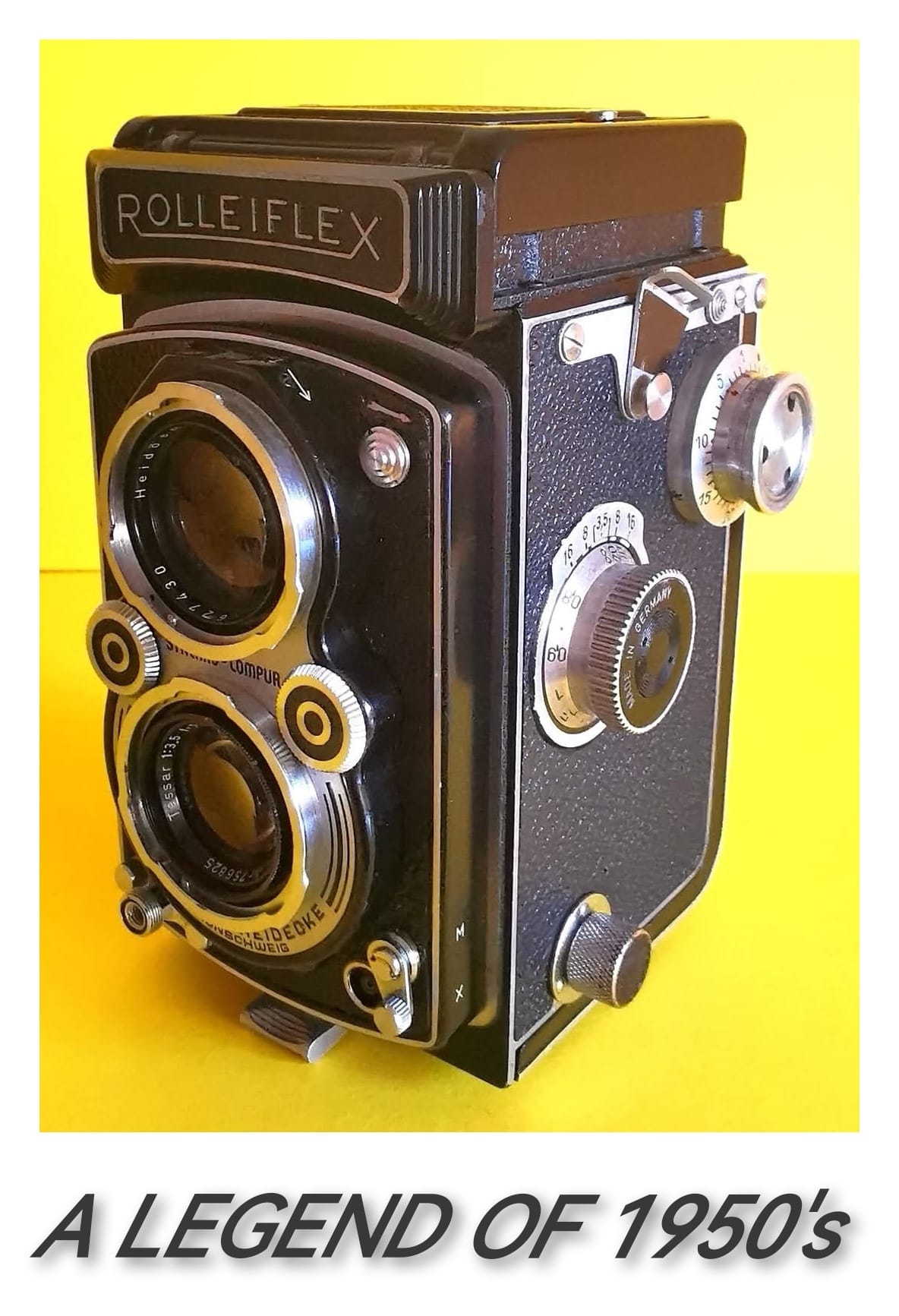 Rolleiflex Automat 4 equipped with Rolleikin to shoot in 35mm