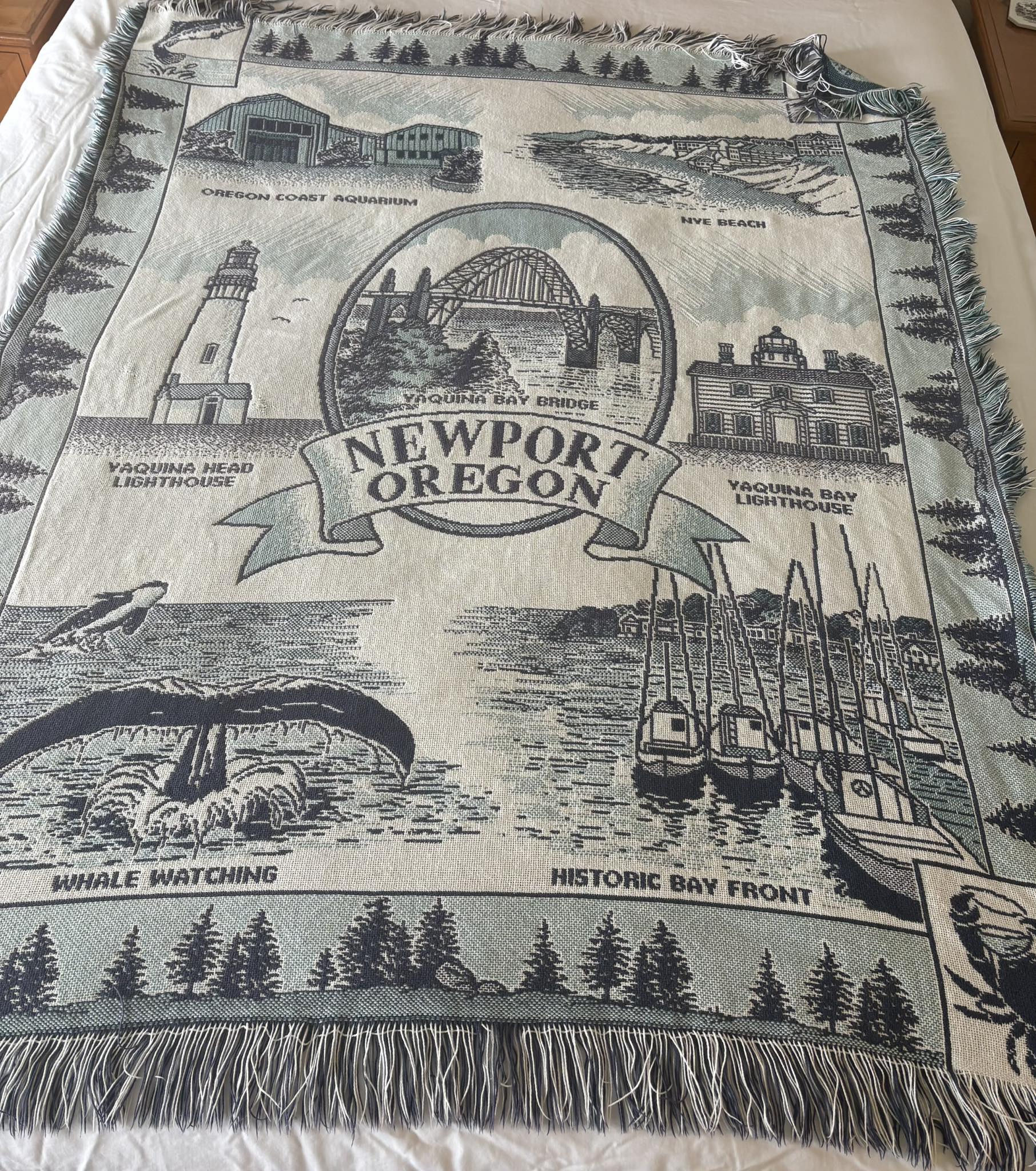What is the origin of this tapestry/throw blanket from a women