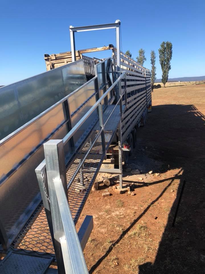Our new loading ramp made by Slide... - Fairburn Sheep Studs