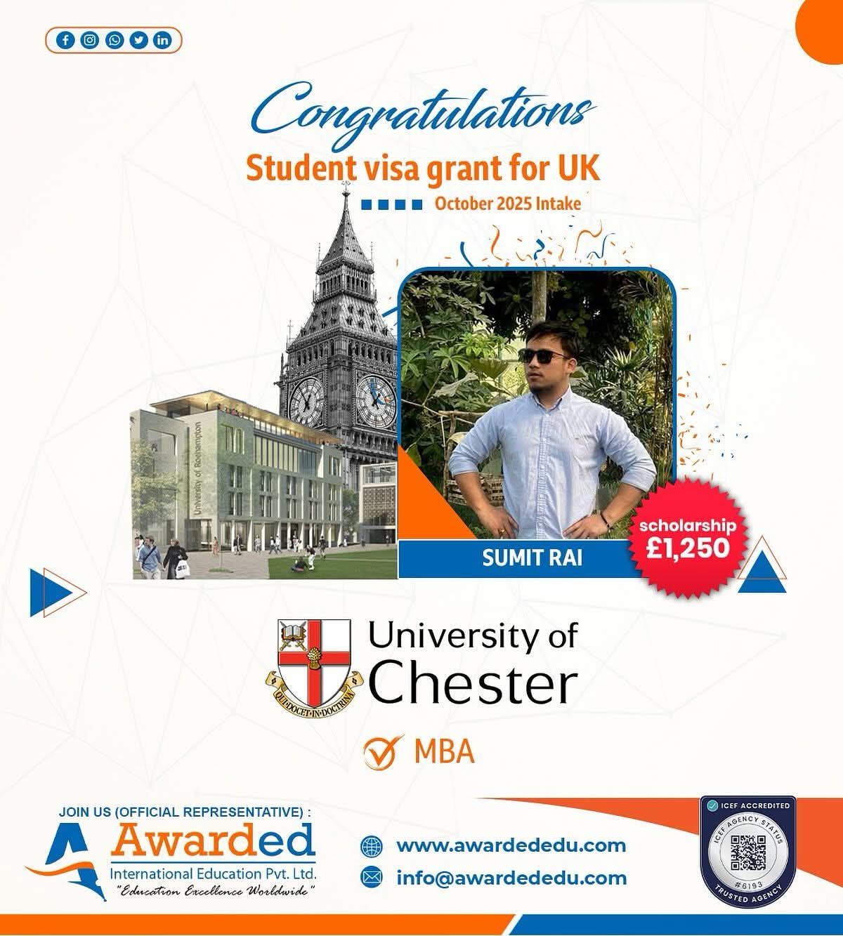 Sajit - 🎉 Big Congratulations to Sumit Rai! 🇬🇧 ️ We’re excited to share ...