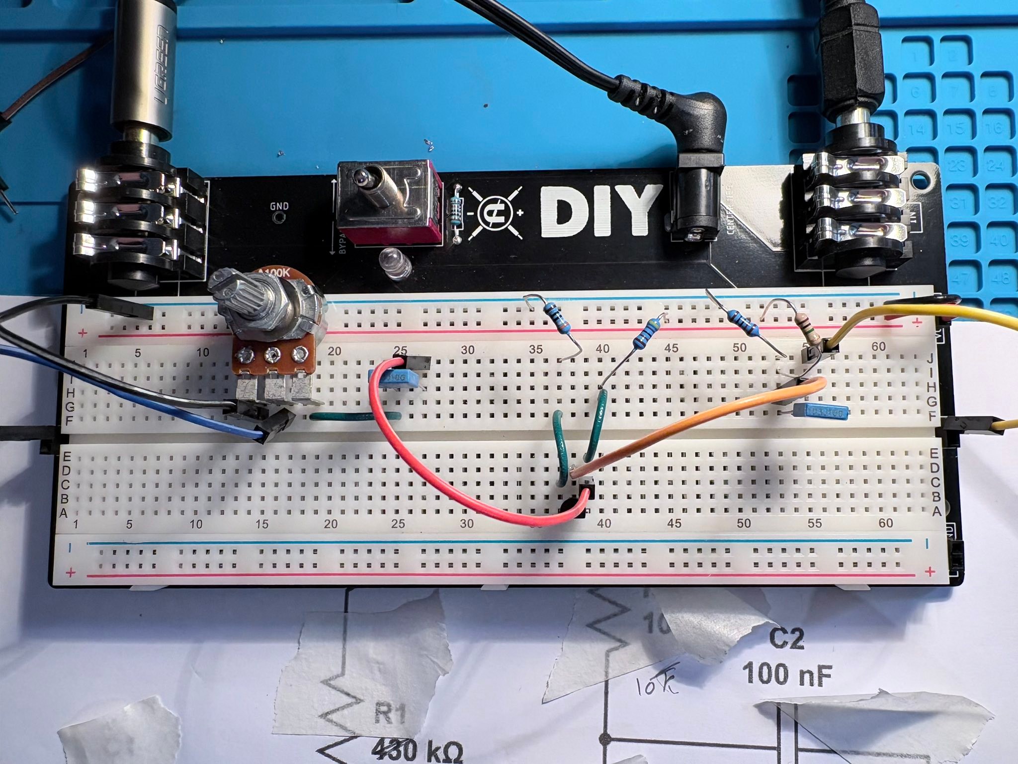 Troubleshooting a homemade treble booster pedal based on LPB-1