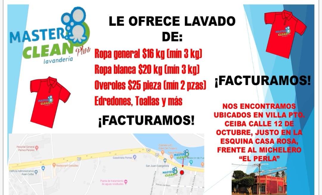 Master Clean Plus Lavandería | Puerto Ceiba