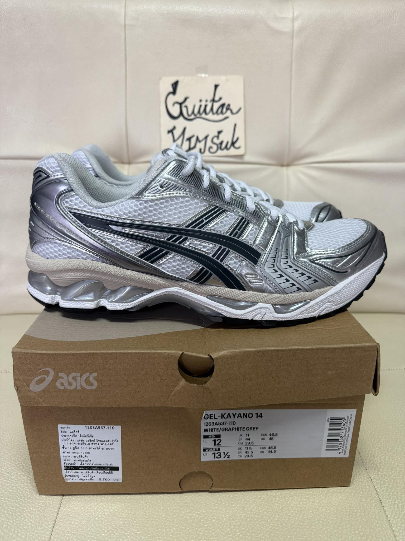 ASICS Kayano 14 “Graphite Grey” - 5,990 ฿ • Size : 12 US (29.5cm 