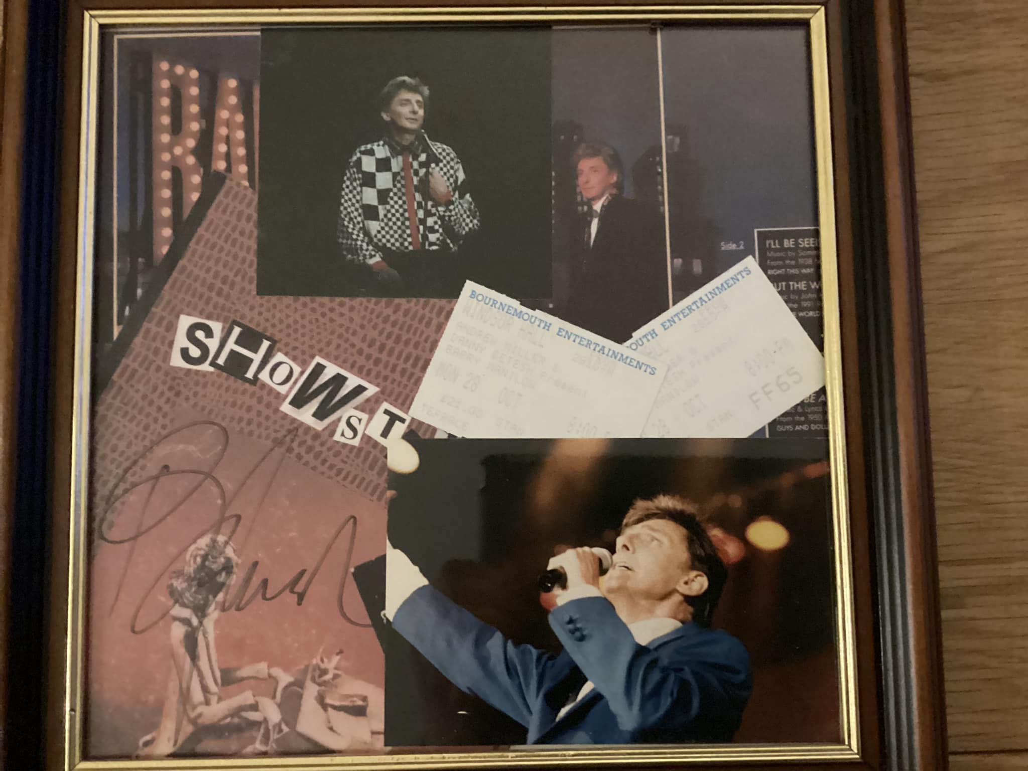 Ticket De Concert Barry Manilow 1994 - Five Seasons Center - Souvenir Original