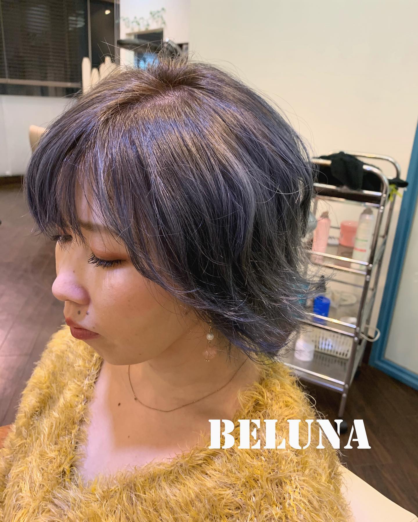 Beluna ベルナ N カラー ブルーバイオレット 冬仕様に変身 カラー エヌドットカラー 冬仕様 Beluna 鹿児島 天文館 鹿児島サロン 天文館サロン 魅せ髪 褒め髪 魅せ髪診断 モテ髪 ブルーバイオレット サロモ 感謝 出会い メンテナンス فيسبوك