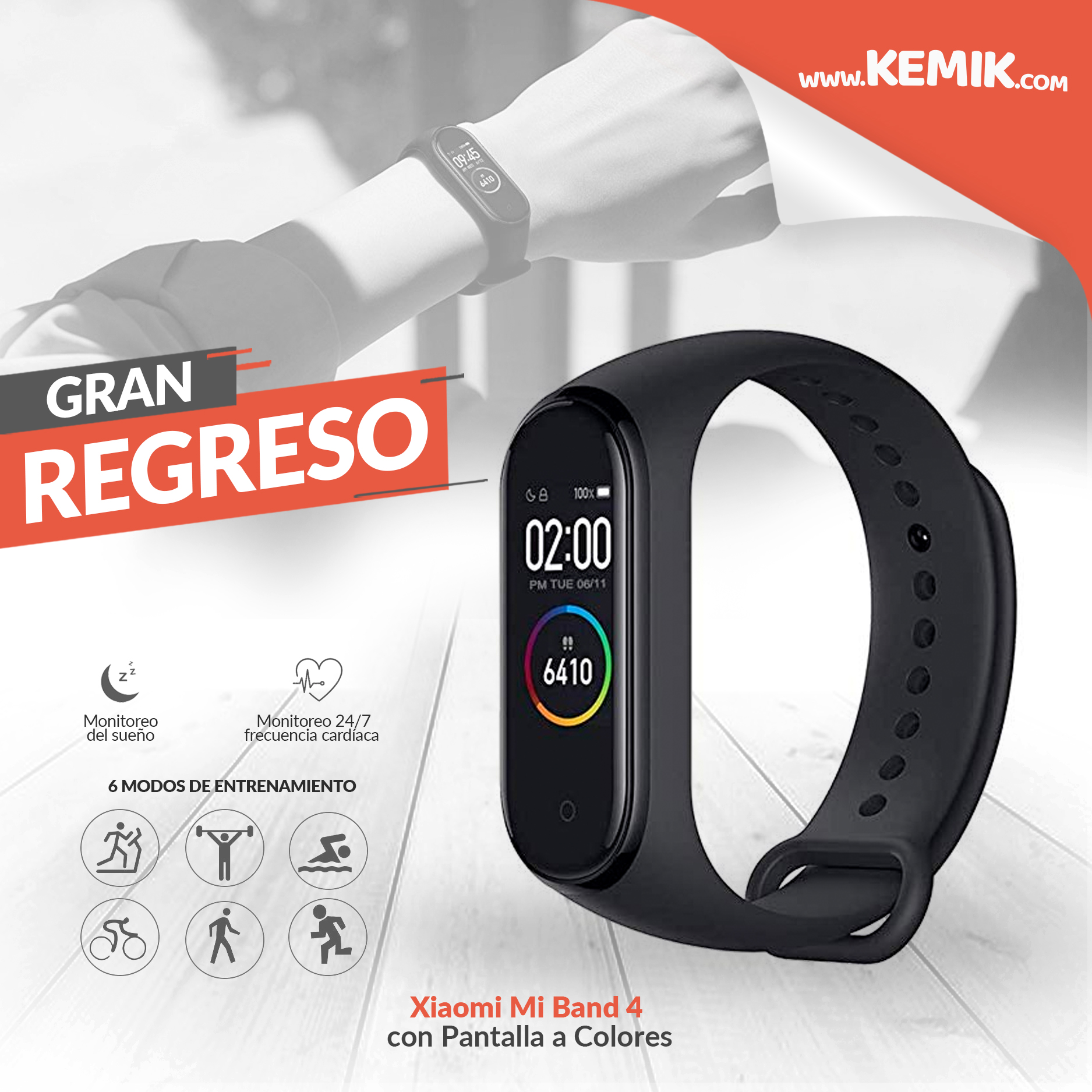 GRAN REGRESO ?? Llegó la Mi Band 4, la banda deportiva que a 
