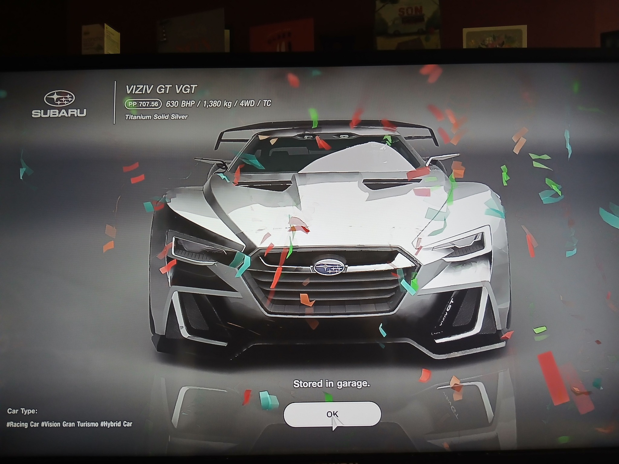 Gran Turismo 7 player shows off Subaru VIZIV GT VGT prize