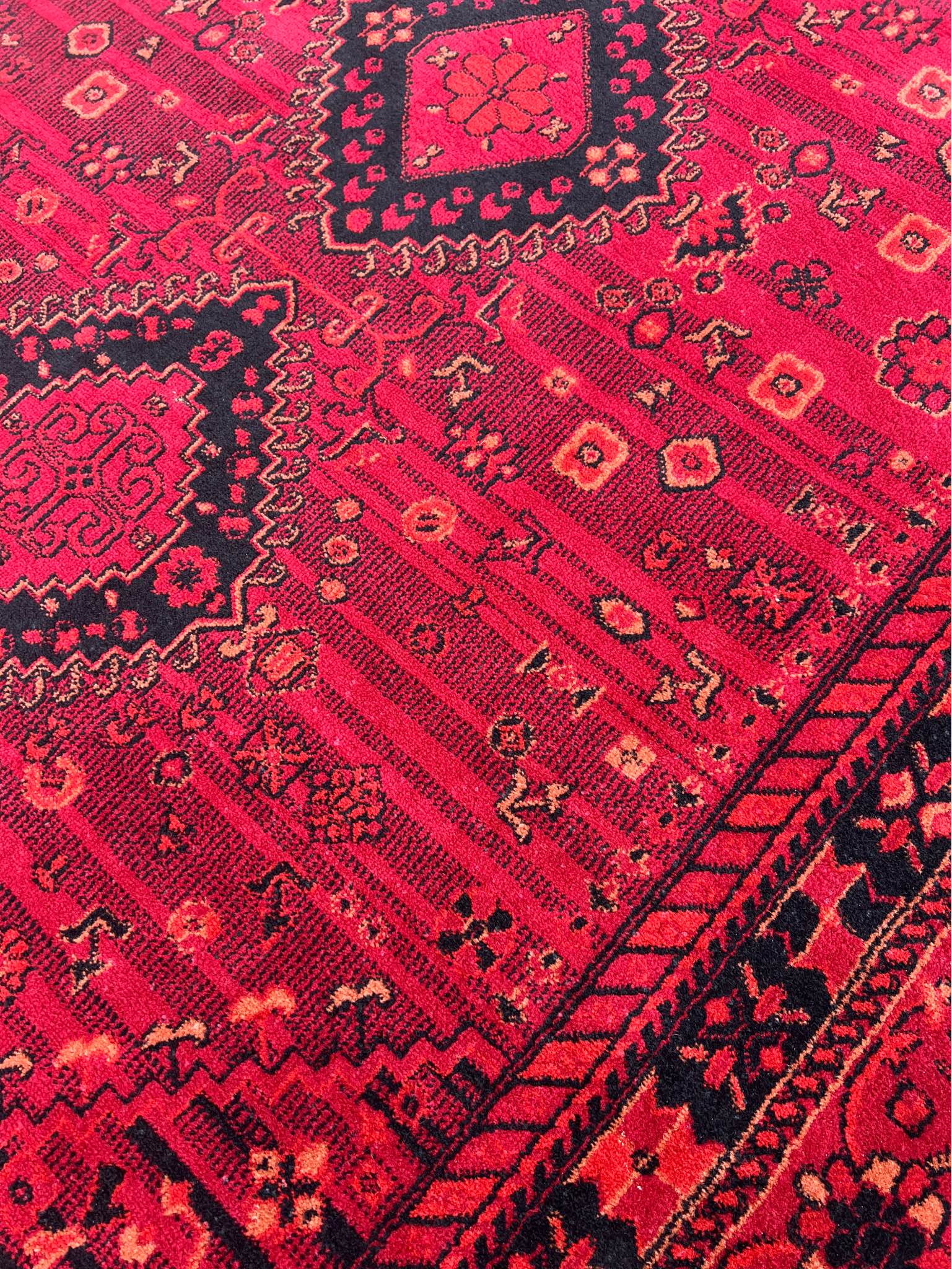 Turkish Loom 5’x8’ Area Rug - Dark Red - water repellent, anti static ...