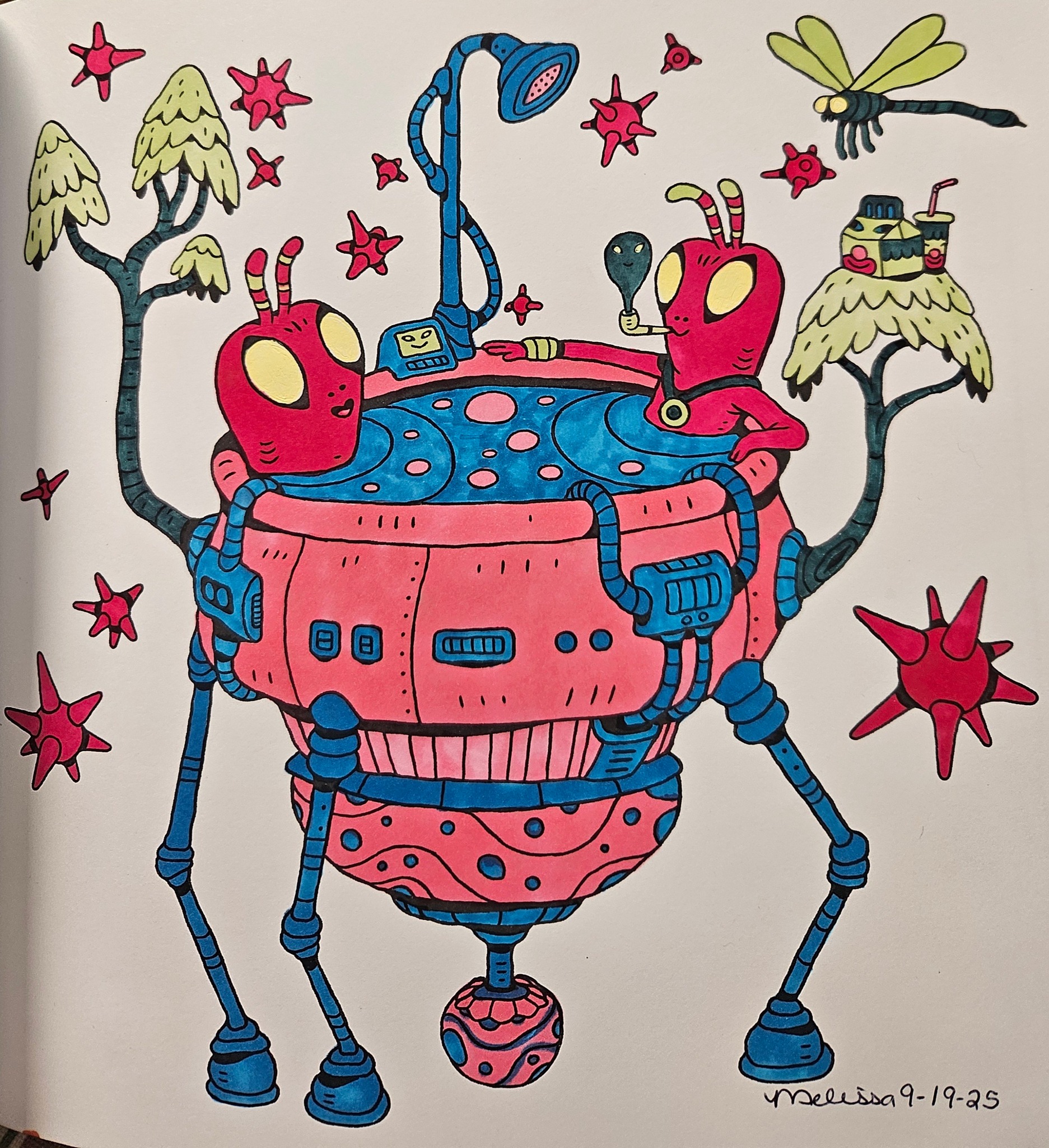The Lost Forest ~ GhostShrimp ~ I used Spreey Markers and Languo
