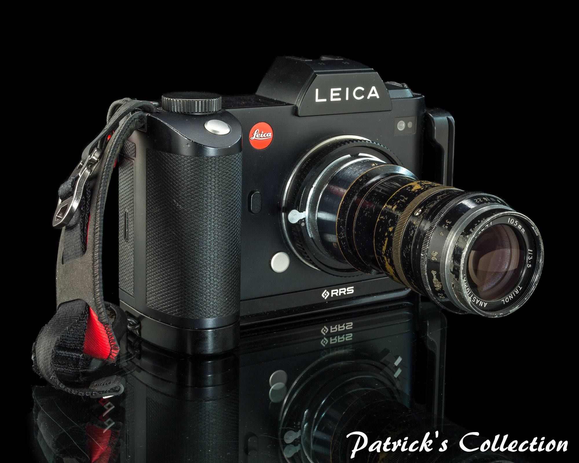 National optical trinol anastigmat lens on leica camera