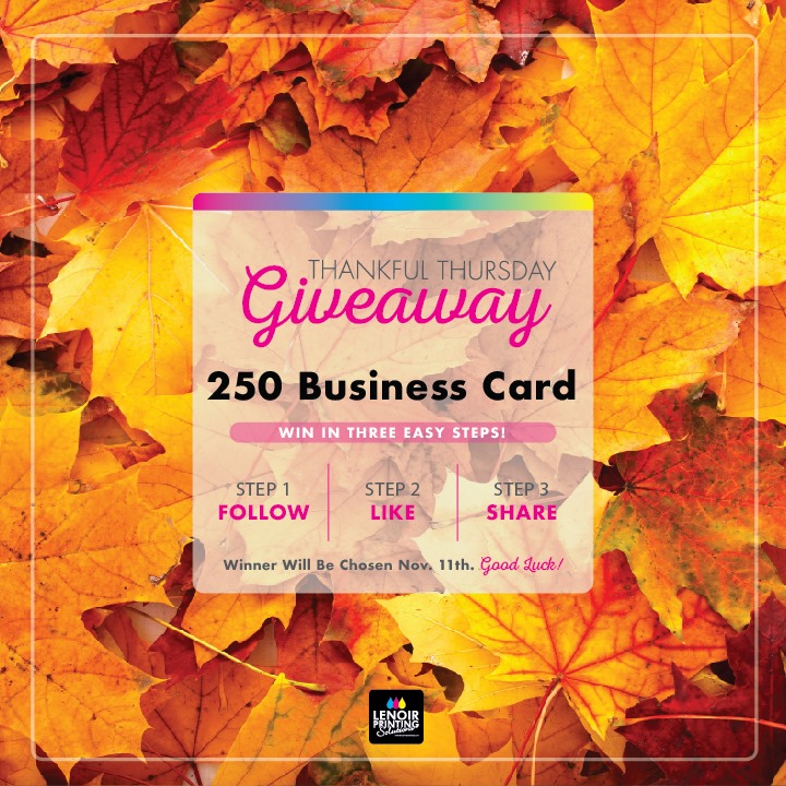 Lenoir Printing - Happy Thankful Thursday again!! Who... | Facebook