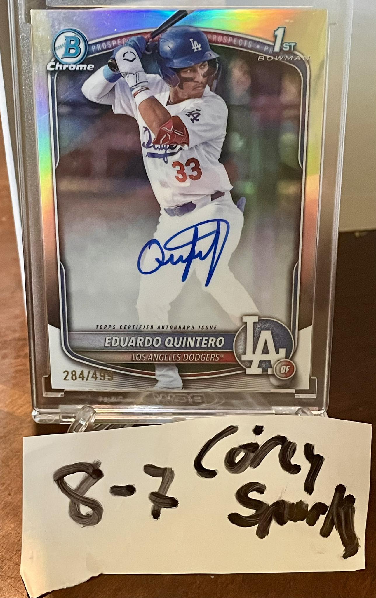 2025 Bowman yellow refractor auto for sale