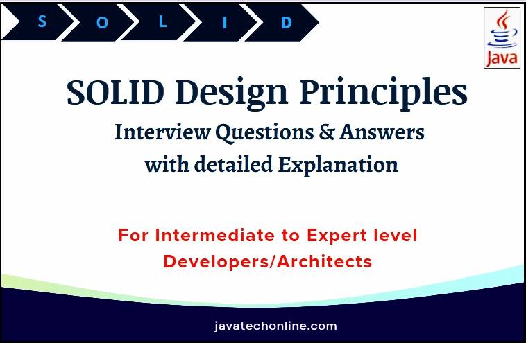 Java Interview Questions and Answers | # **SOLID Principles Interview ...